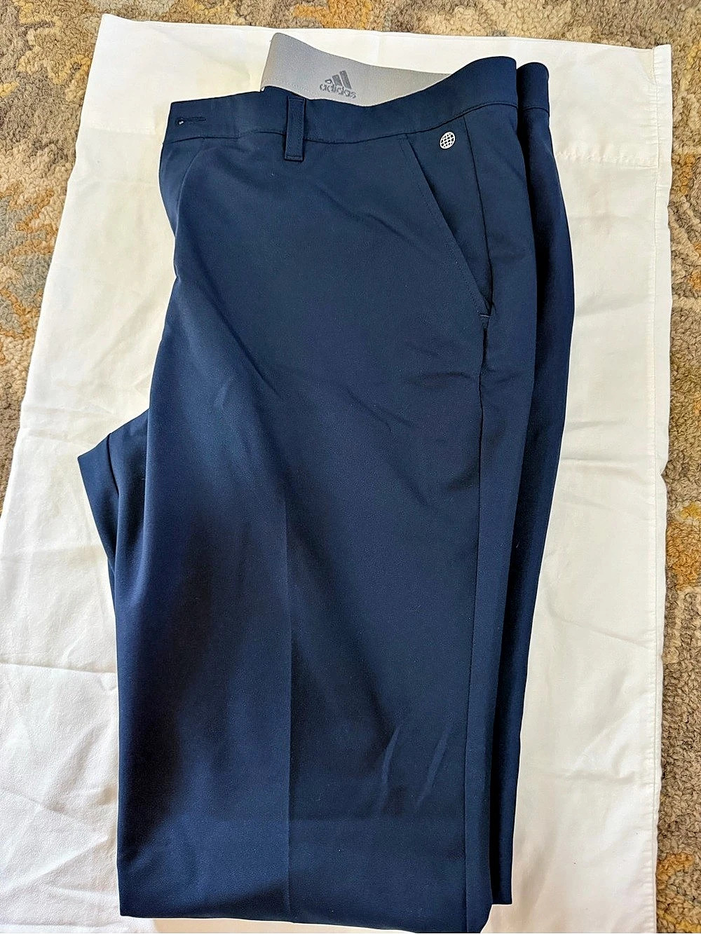 adidas Men's Blue Golf Pants